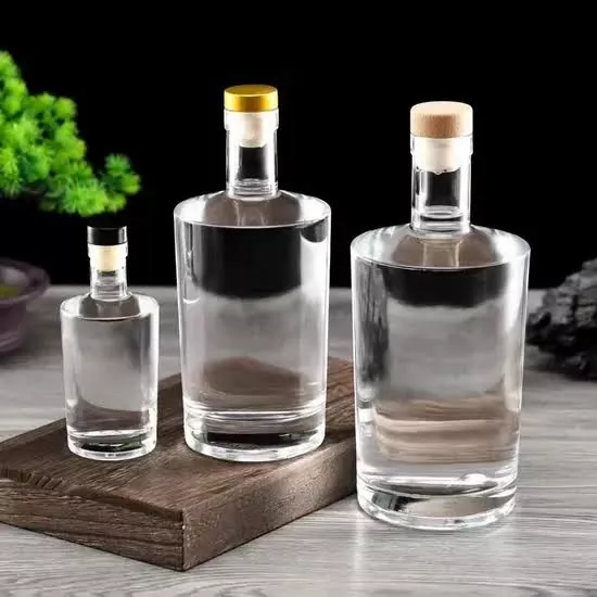 Botol Tequila Wiski Gin Vodka Kaca 100ml dengan T-Cork