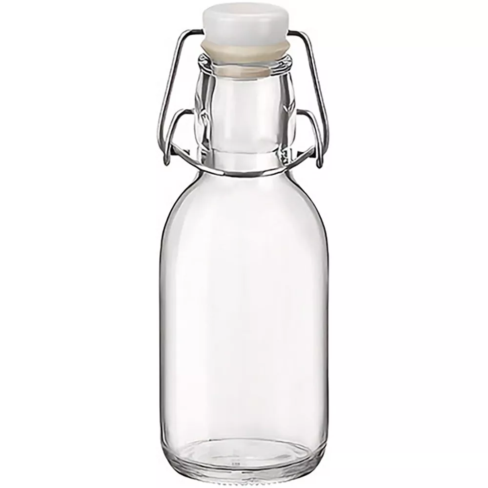 Botol Kaca 200ml dengan Tutup Jepret