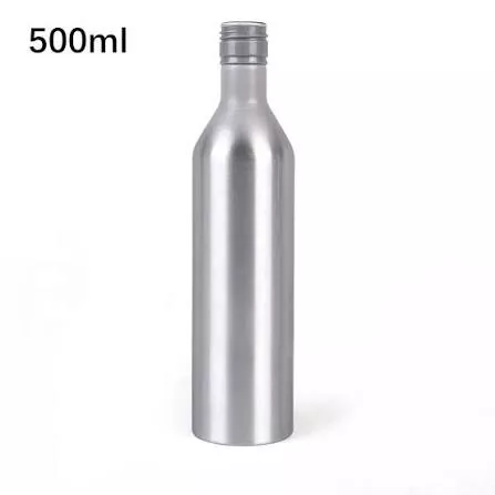 Botol Minuman Keras Aluminium Tinggi Ramping 500ml dengan Tutup Sekrup ROPP