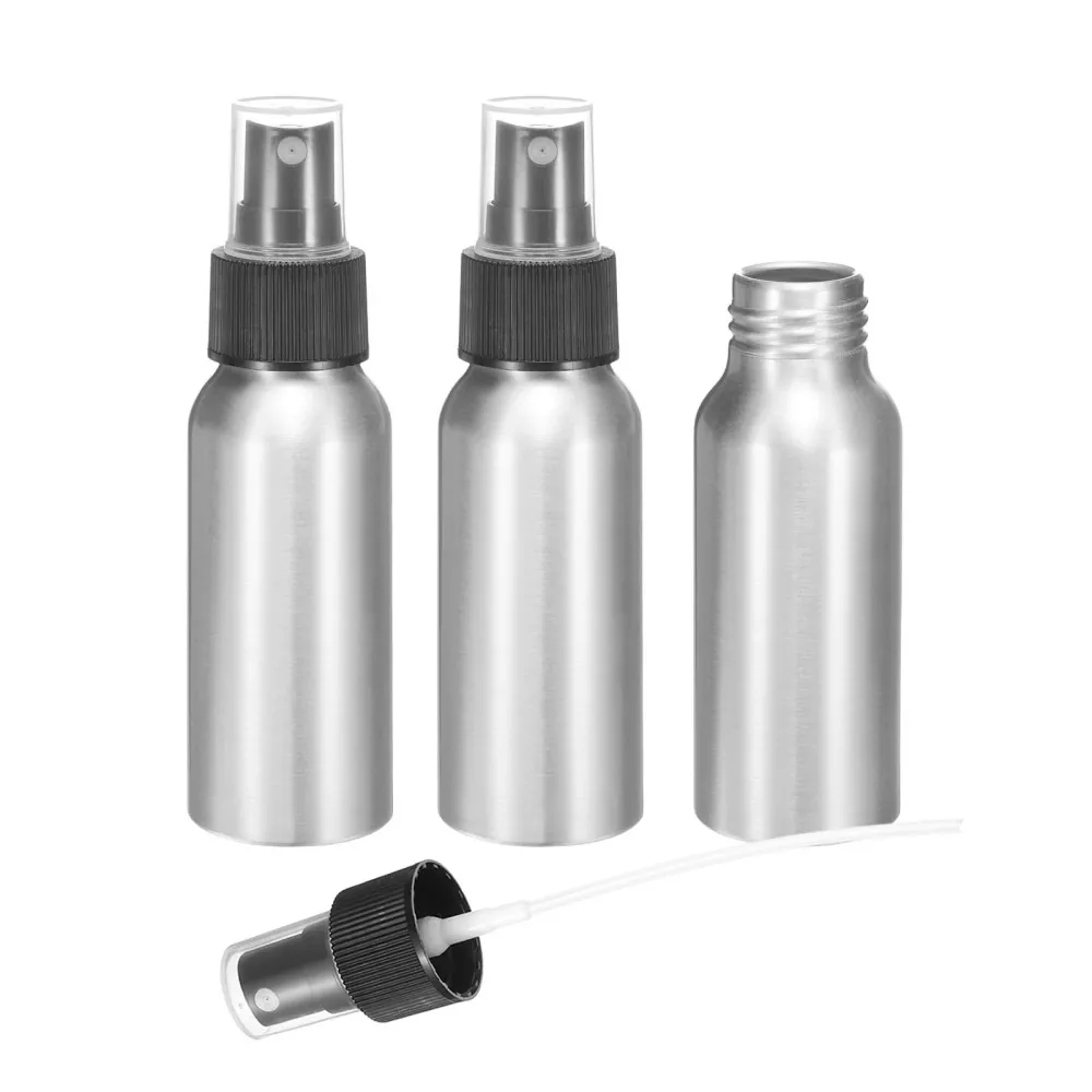 60ml (2oz) Botol Semprot Kabut Halus Aluminium Mini yang Dapat Digunakan Kembali